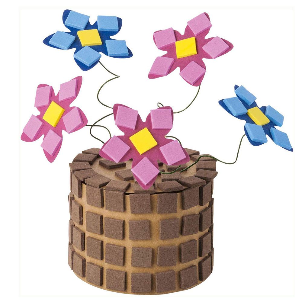 Мозайка с меки елементи, 6 цвята