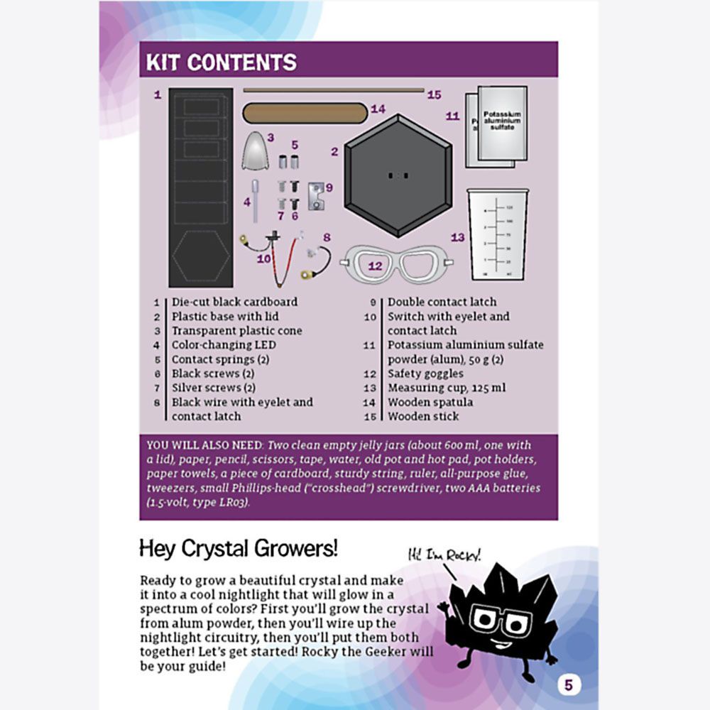 Кристална нощна лампа