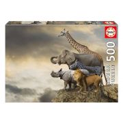 Животни на ръба на пропастта, пъзел с 500 части