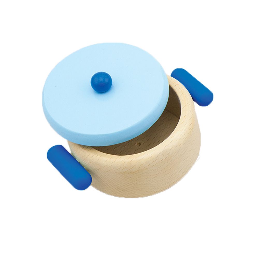 Дървен комплект за хранене, Закуска, син