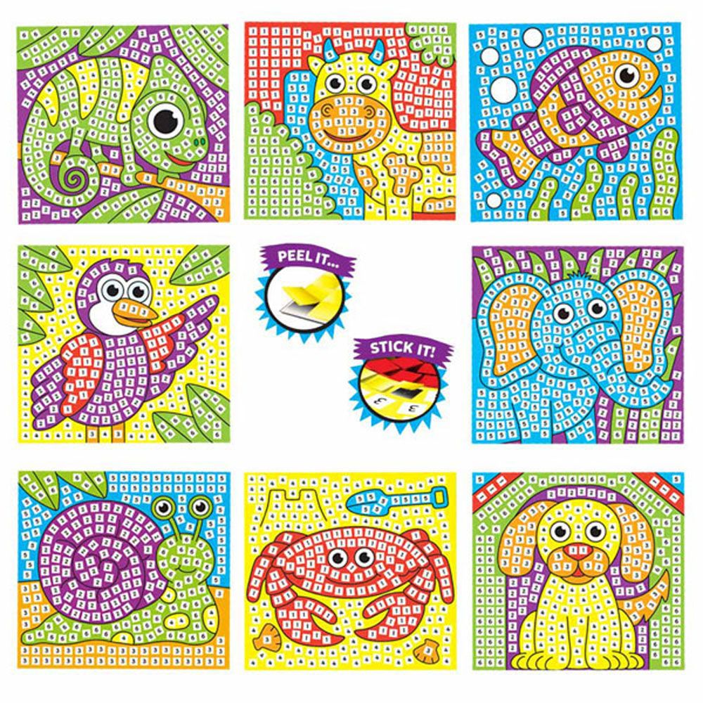 Книжка за път, Картинки от мозайки