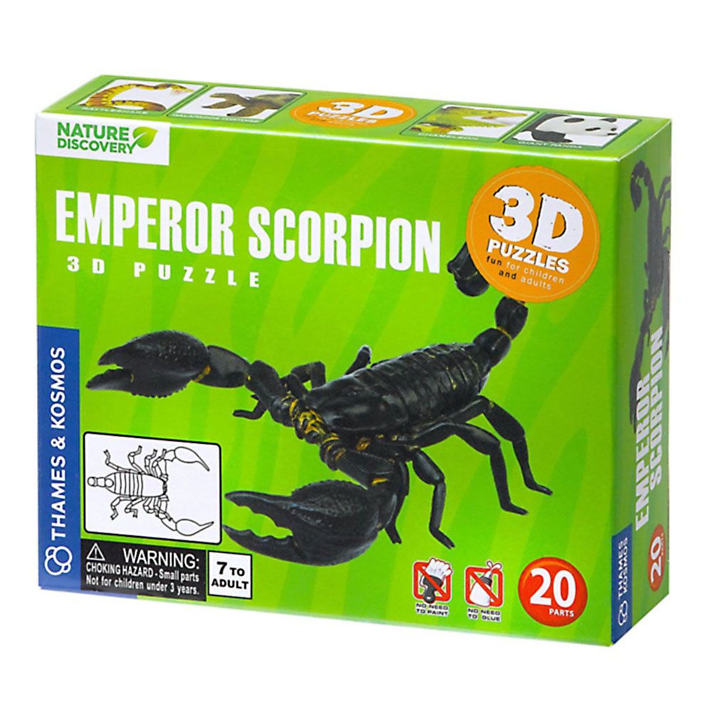 THAMES & KOSMOS, 3D пъзел, Императорски скорпион, 20 части