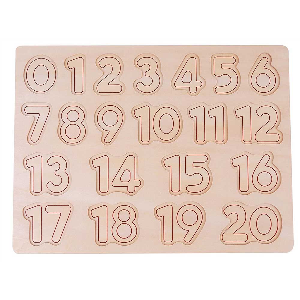 Дървен пъзел, Числата от 1 до 20