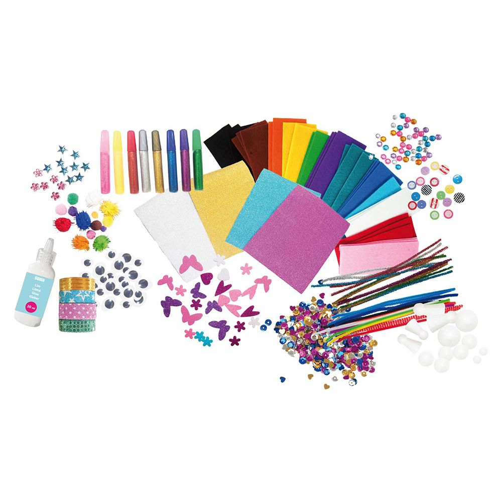 Голям занаятчийски комплект за рисуване и апликации