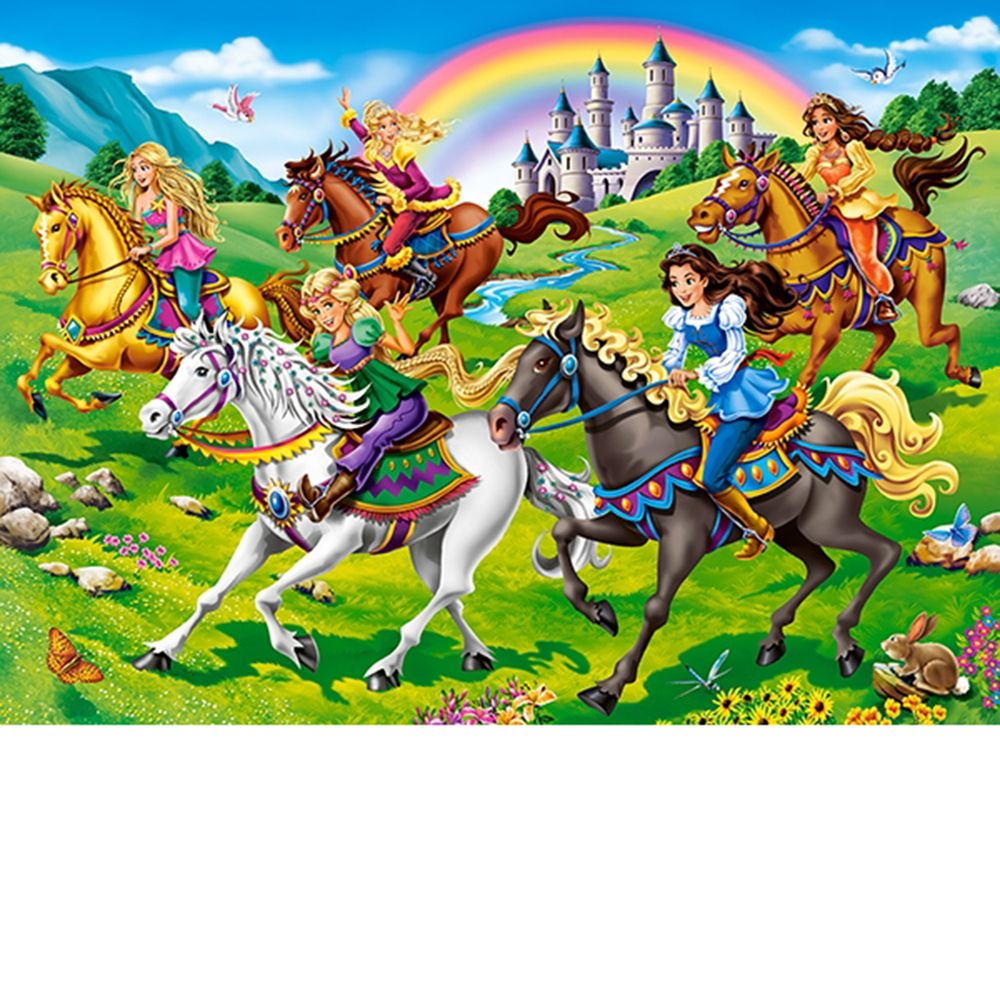 Принцеси яздещи коне, пъзел 100 части