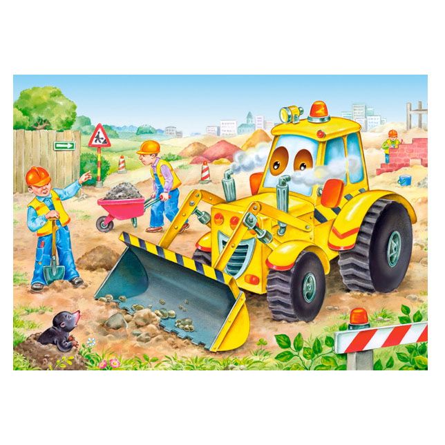 Забавни превозни средства, пъзел с 8, 12, 15 и 20 елемента