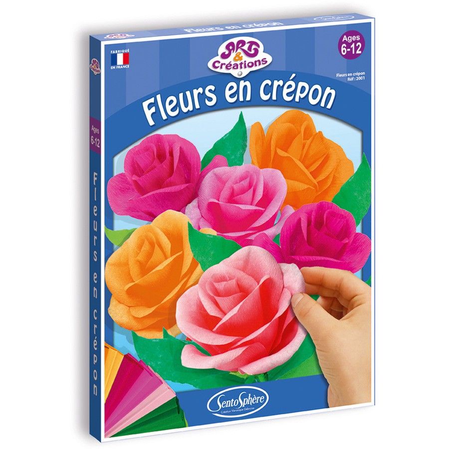 Комплект за декорация, Букет рози от креп хартия