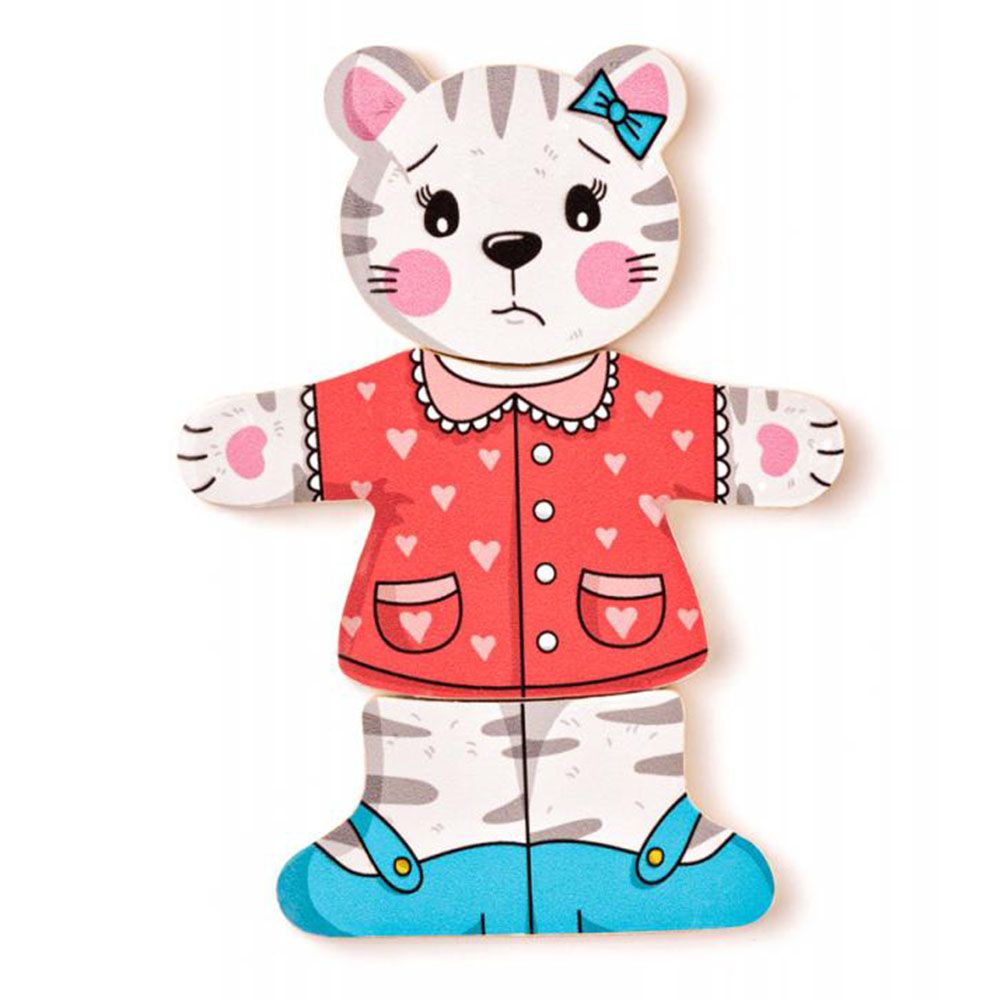 Котетo Мъри, комплект от шест дървени пъзела