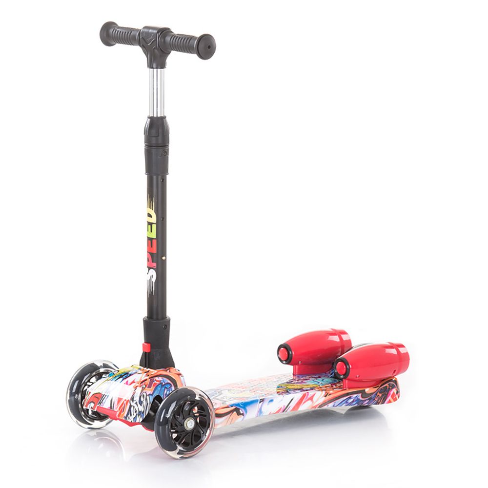 Chipolino, Сгъваем скутер с музика, светлини и пара, Спийд, червен