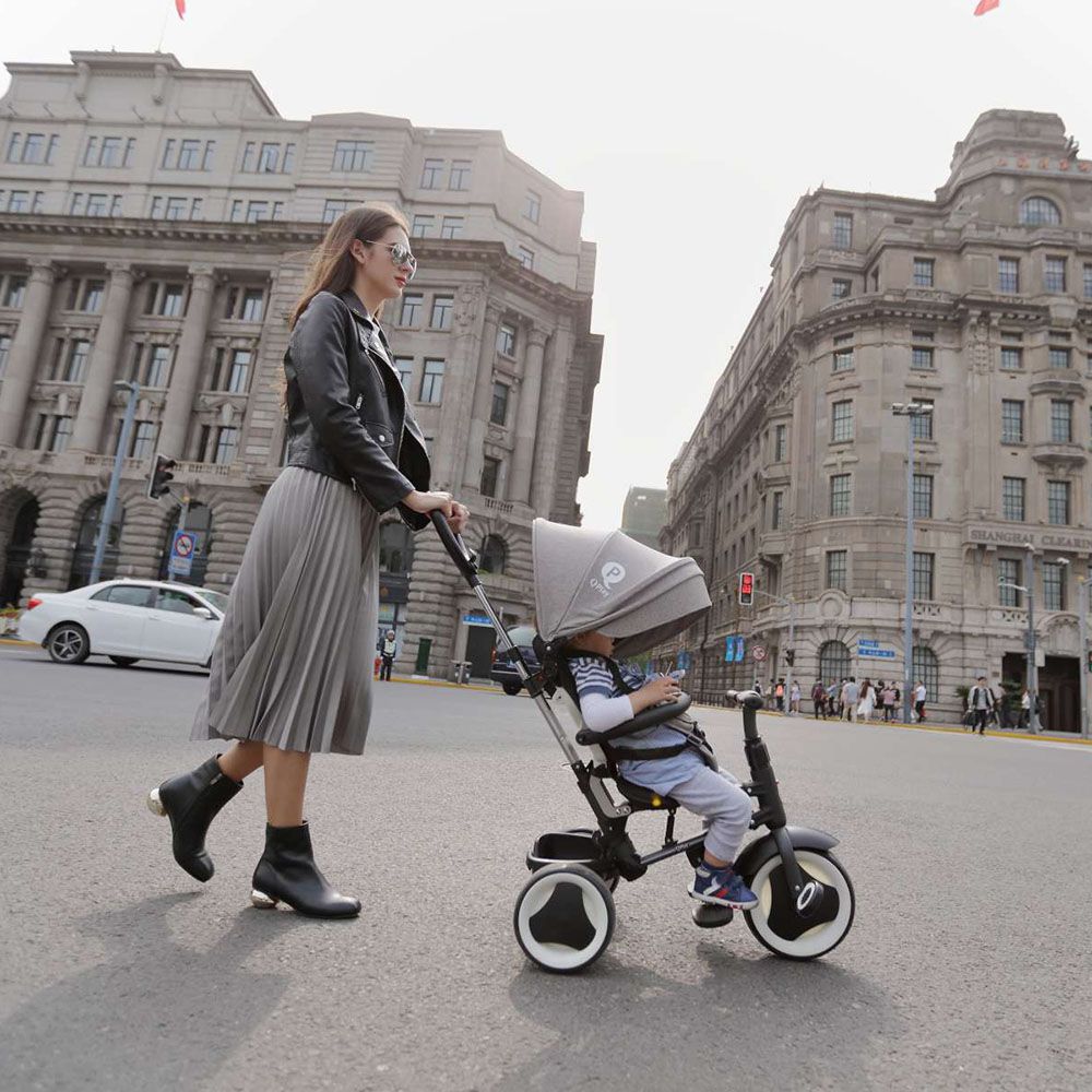 Триколка Rito Deluxe, 3 в 1, сива