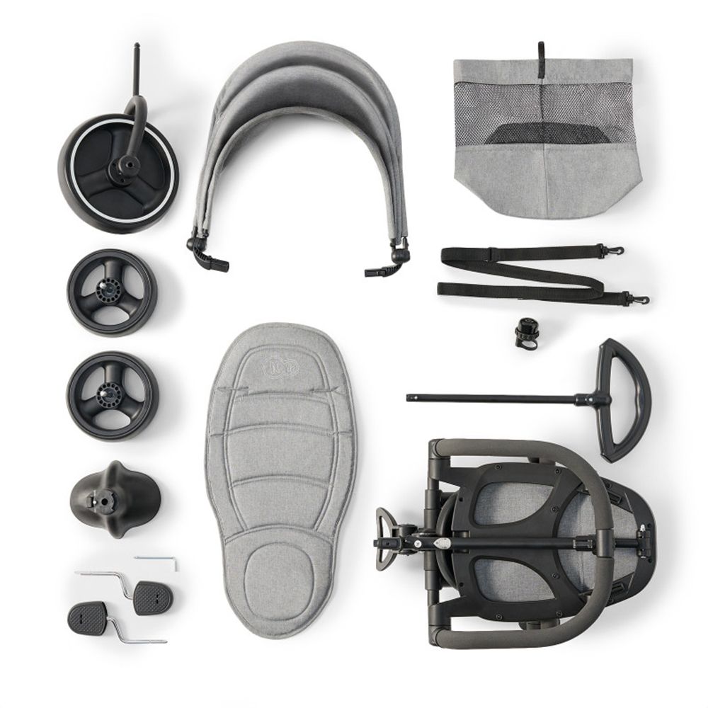 Триколка Jazz, 4 в 1, сива