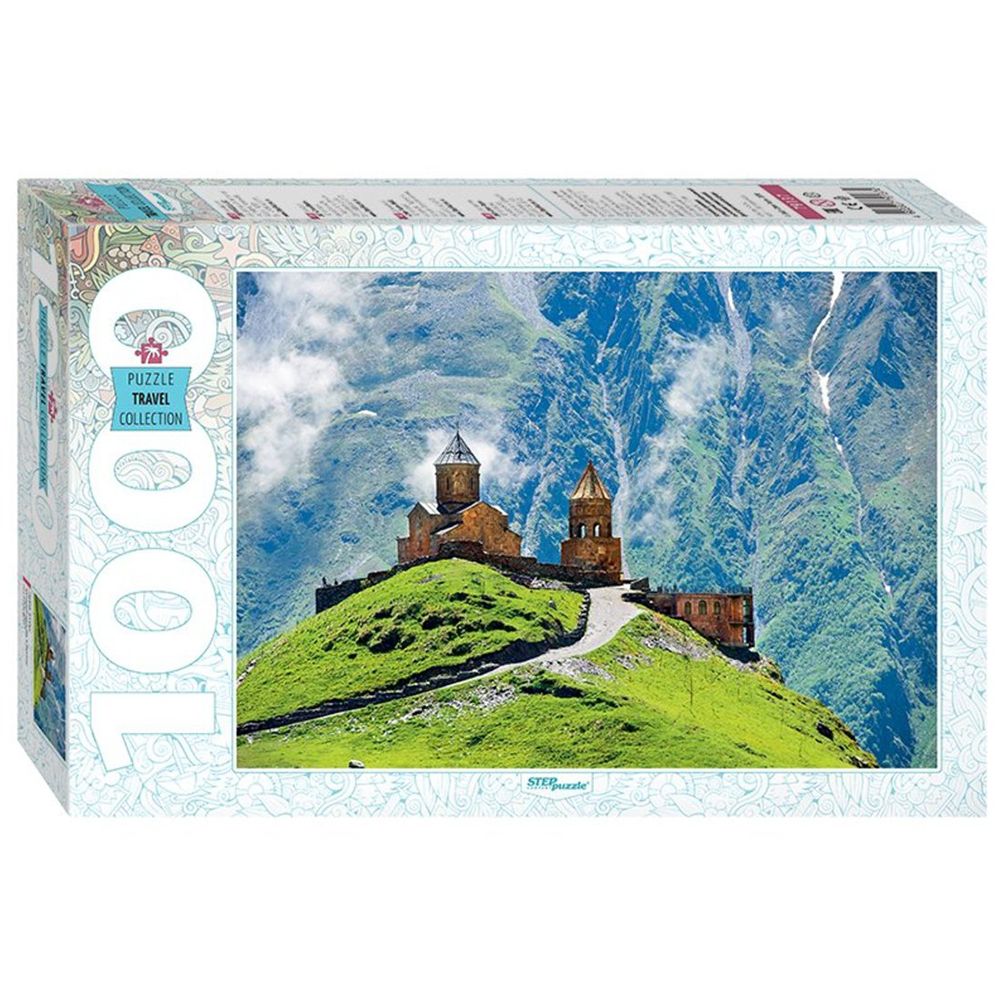 STEP Puzzle, Троицка църква в Гергети, Грузия, пъзел 1000 елемента