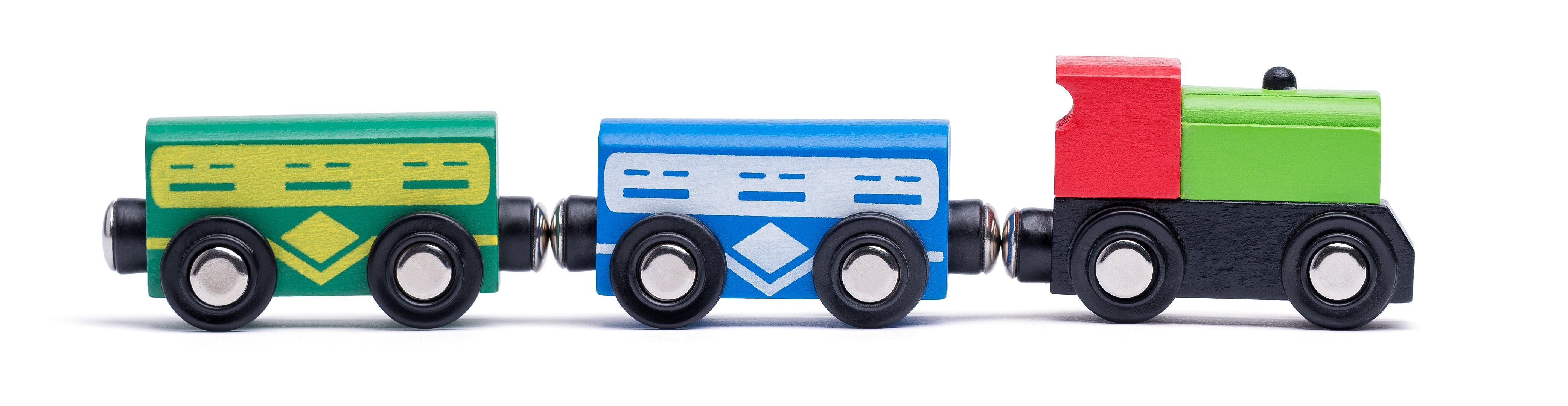 Дървен влак с релси, с пързалка и кран, 130 части