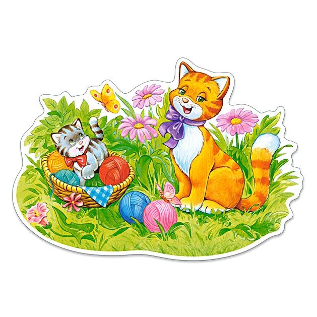 Котешко семейство, пъзел 12 части