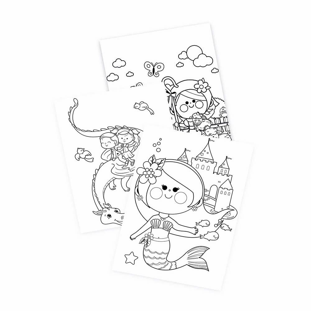 Книжка за оцветяване, Приказки