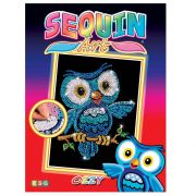 Изкуство с пайети - голям размер, Бухал