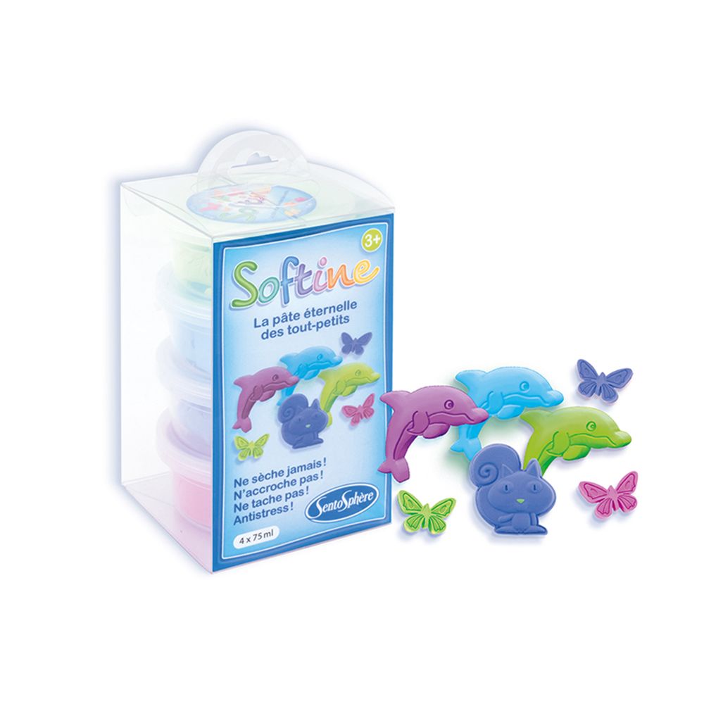 SentoSphere, Клей за моделиране, 4 цвята, Коралов риф