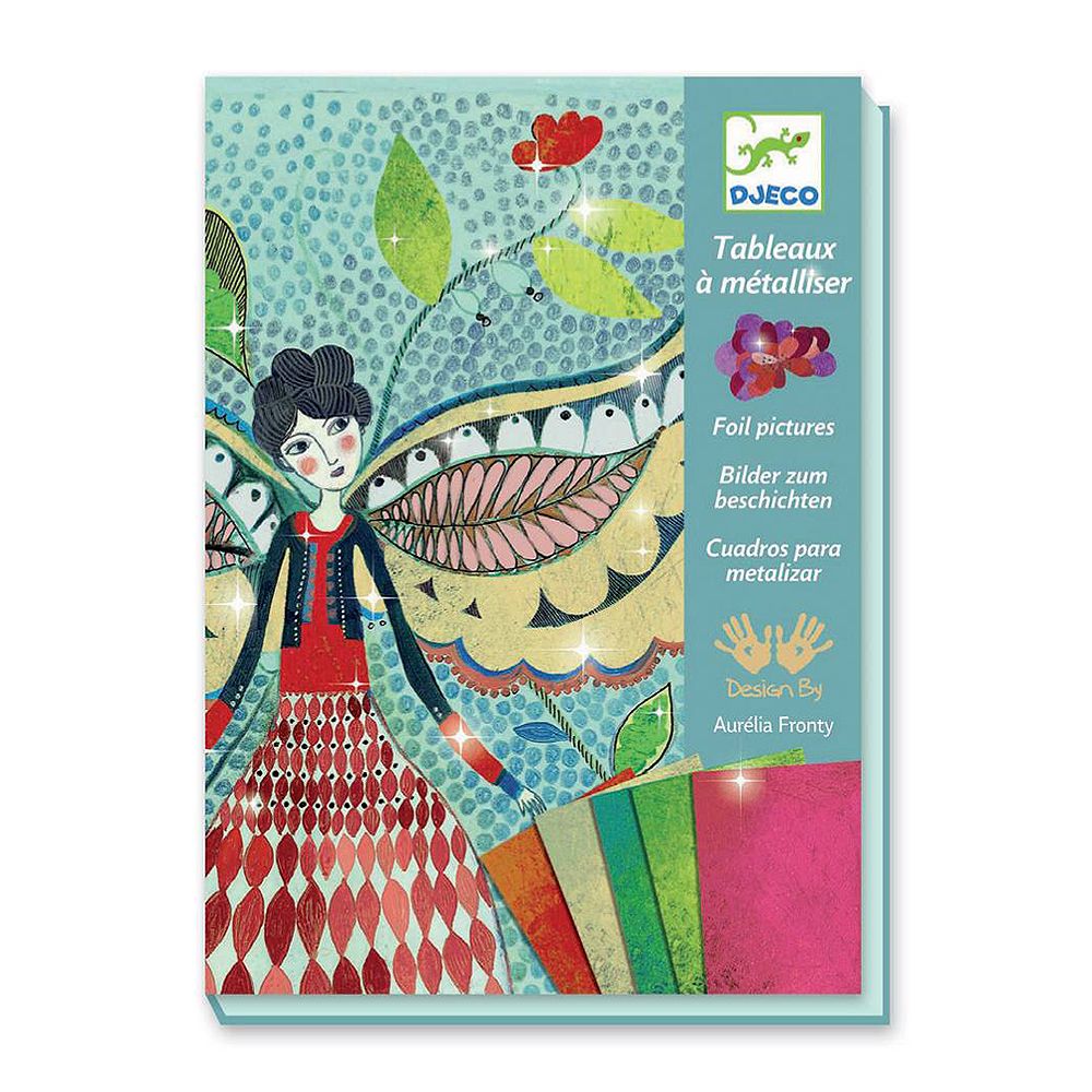 Djeco, Комплект за апликация с фолио, Феята на цветята