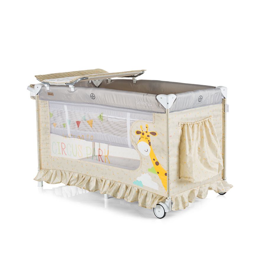 Kошара за спане и игра със балдахин, Селена, , бежова