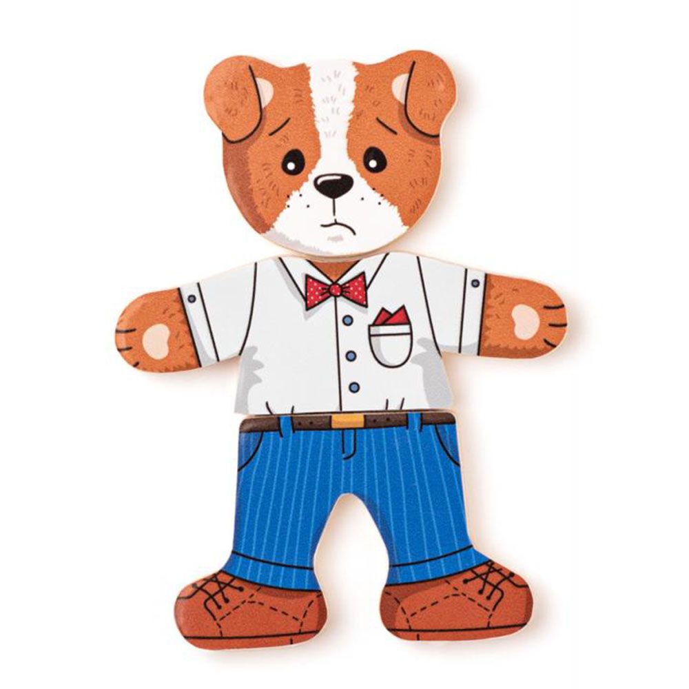 Кучето Джаф, комплект от шест дървени пъзела