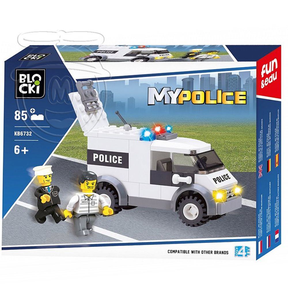 Blocki, Конструктор, Полицейски микробус, 85 ел.