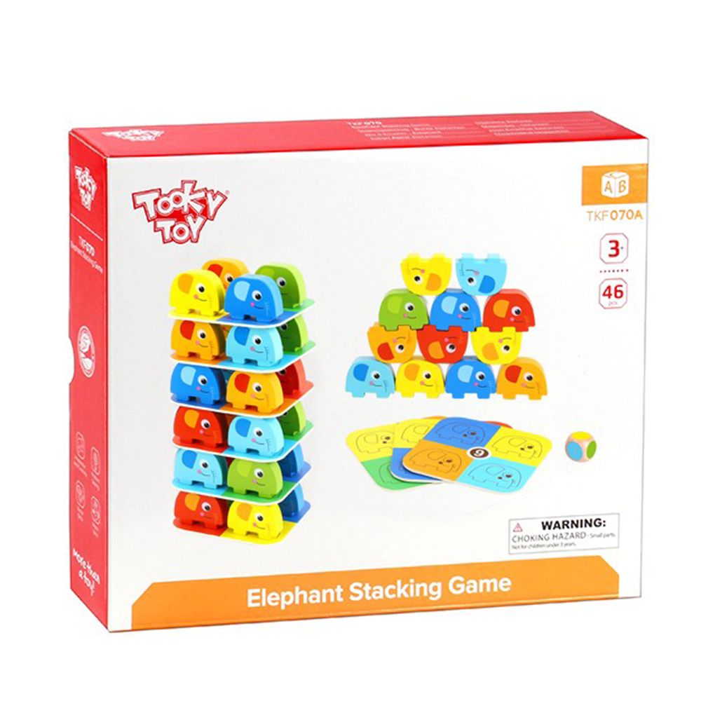 Дървена игра, Дженга със зарче, Слончета