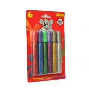 Цветно блестящо лепило, 6 броя