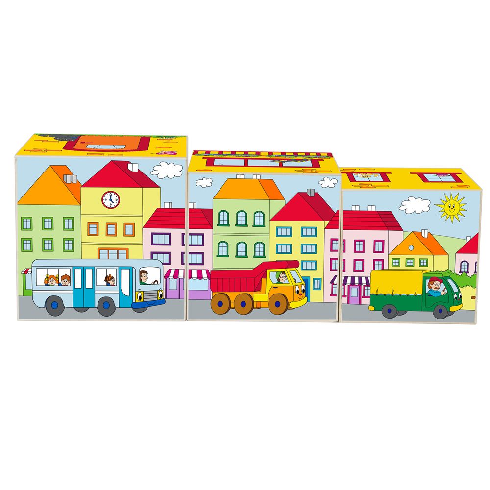 Дървени кубчета с картинки