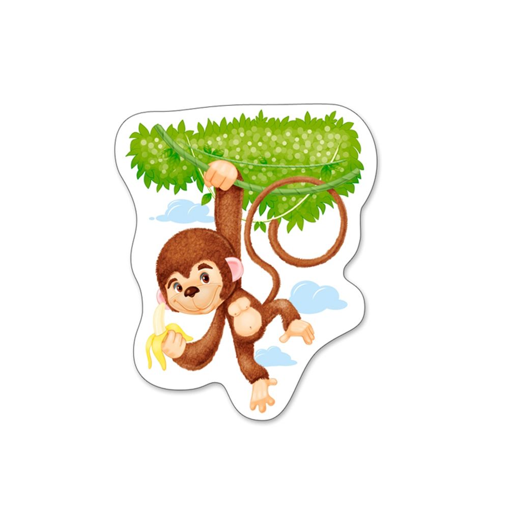 Африкански животни, пъзел с 3, 4, 6 и 9 елемента