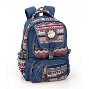 Раница с две отделения и предни джобове, Етно стил