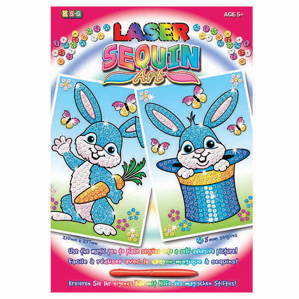 KSG crafts, Изкуство с пайети, Зайчета