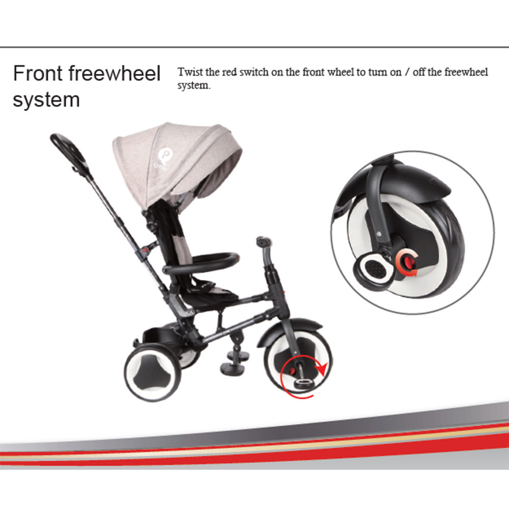 Сгъваема Триколка Rito Deluxe 3 в 1, синя