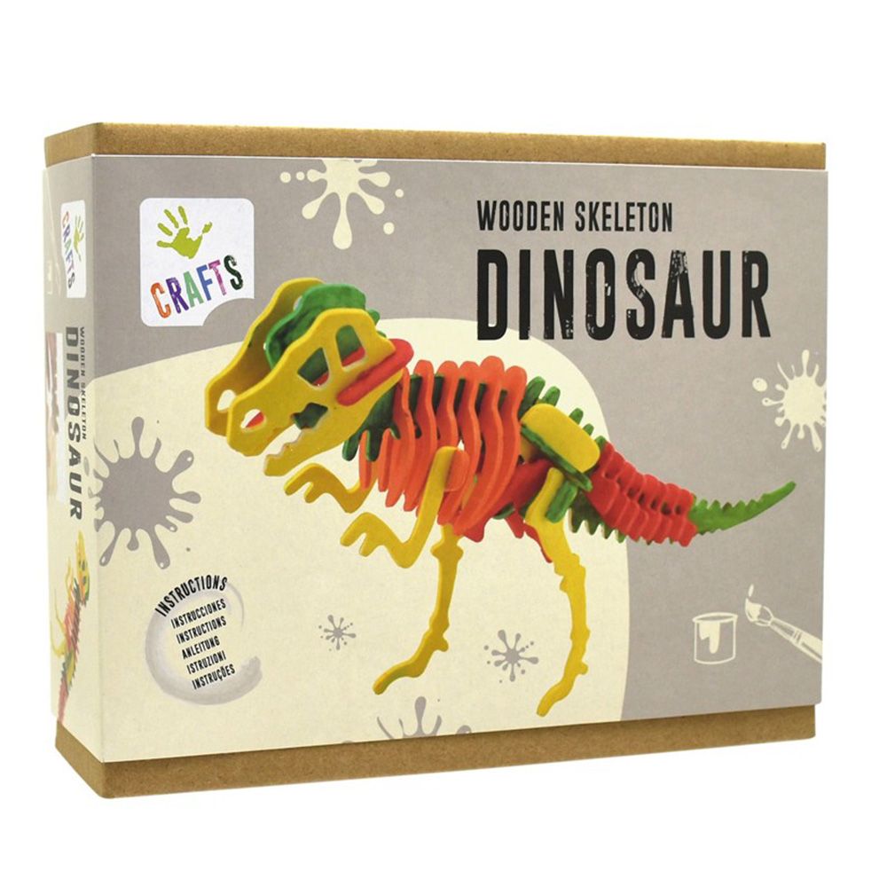Andreu toys, Скелет на динозавър - дървен 3D пъзел