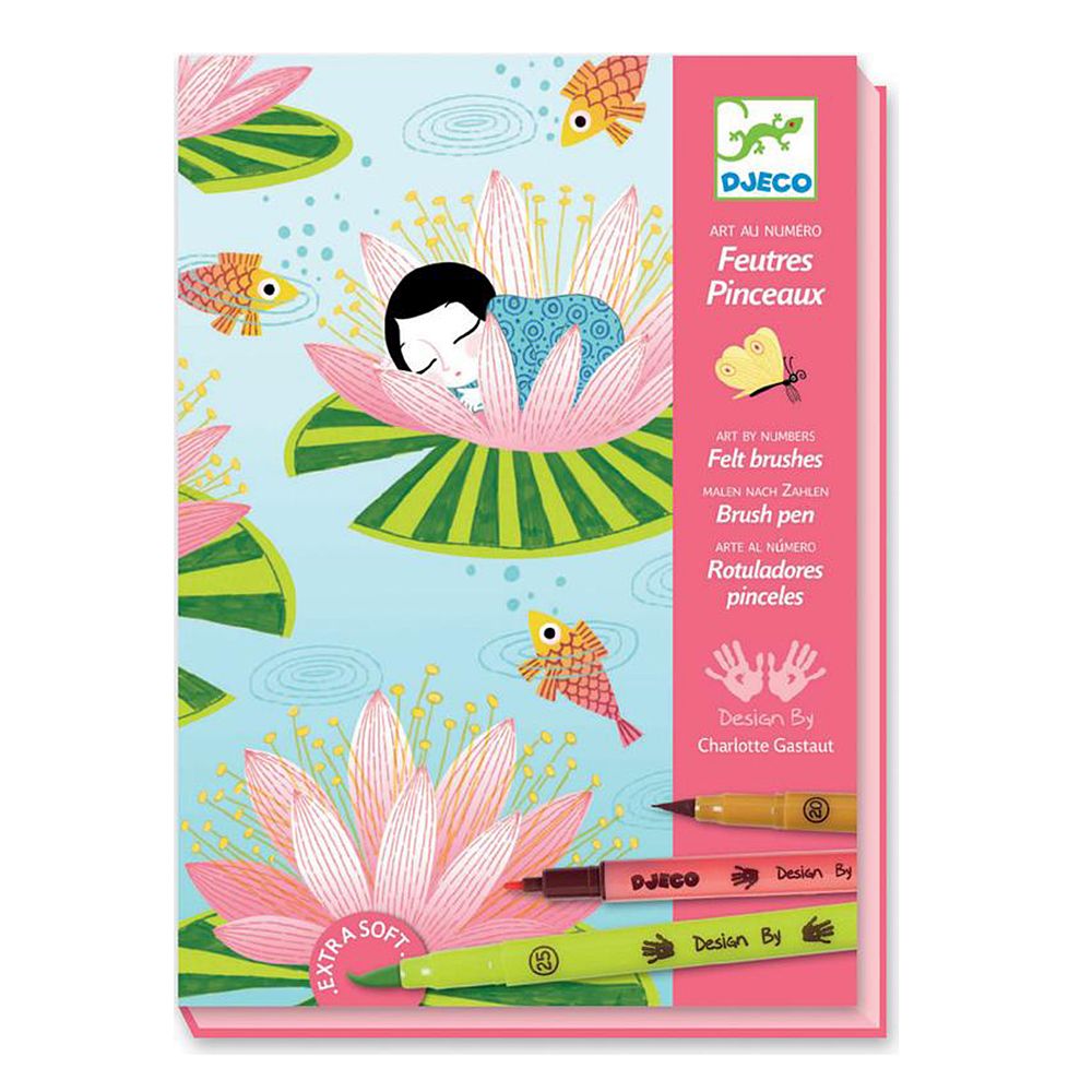 Djeco, Комплект за рисуване по номера, Нимфи