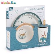 Комплект за хранене от бамбук