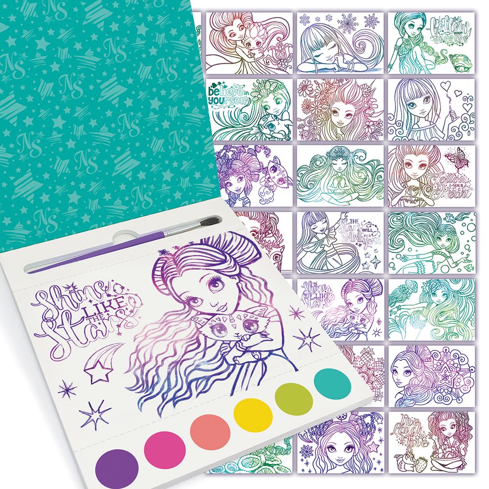 Рисувай с вода и цветни точки, Картички