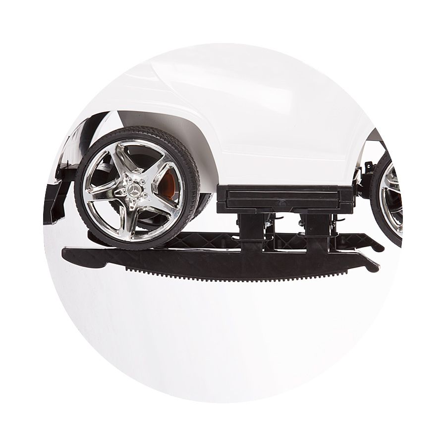 Количка за яздене с дръжка, Mercedes Benz GL63 AMG, бяла