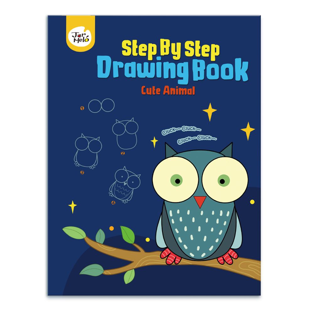 Стъпка по стъпка, Книжка за рисуване, Сладки животни, Jarmelo