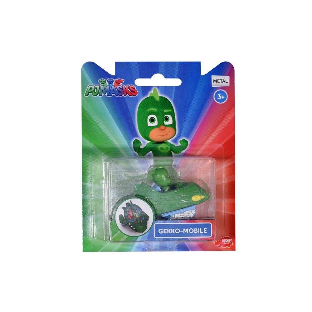 Dickie toys, Фигурка Геко с кола, PJ MASKS