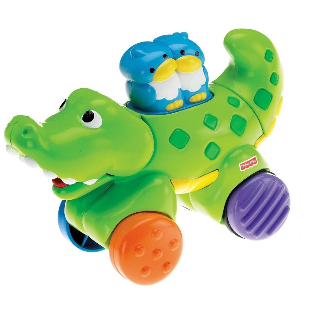 Fisher Price, Забавно бебешко крокодилче, Натисни и потегли
