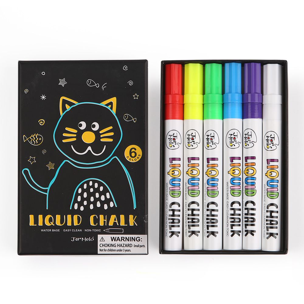 Течни тебешири, 6 цвята