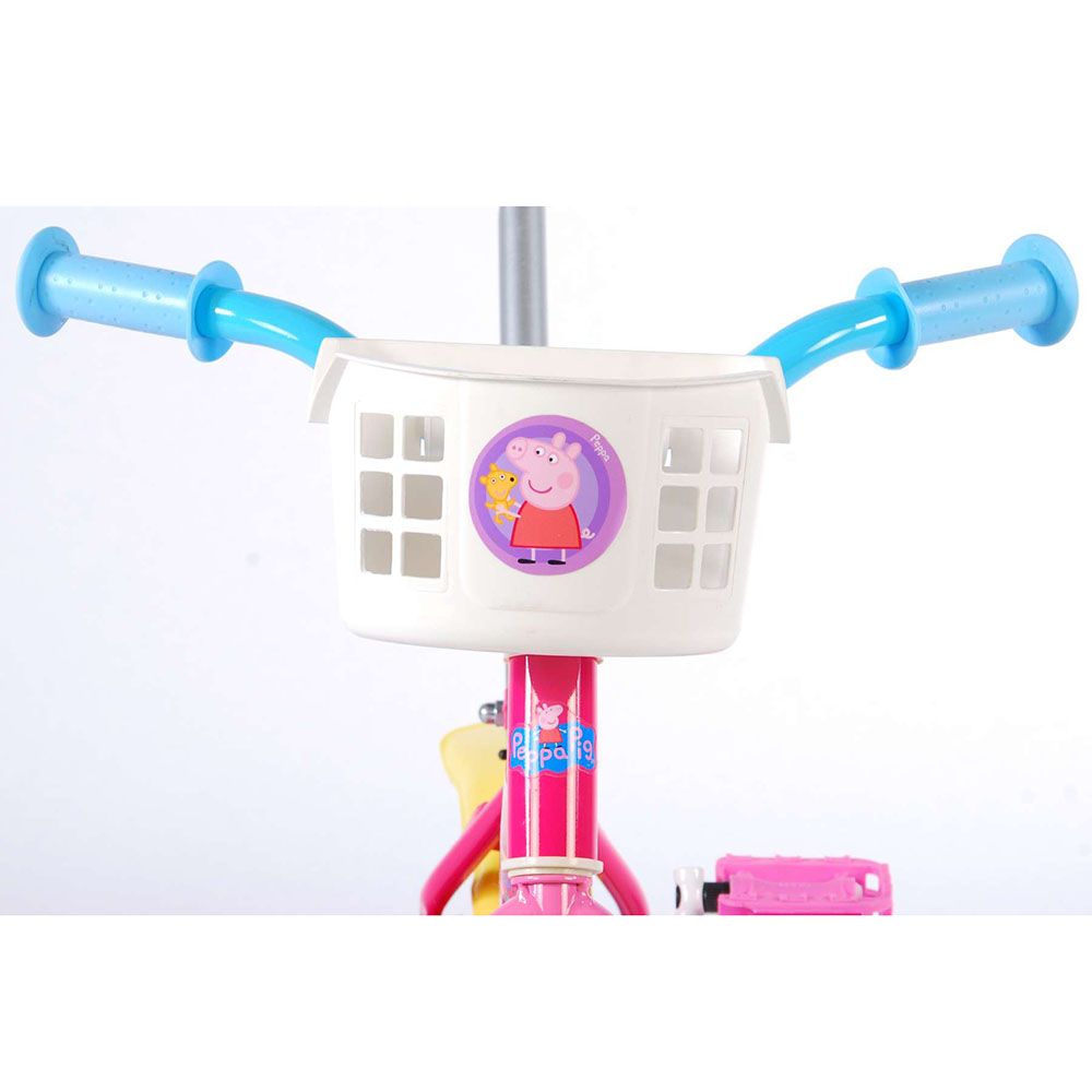 Велосипед с родителски контрол и помощни колела, Пепа Пиг, 10 инча