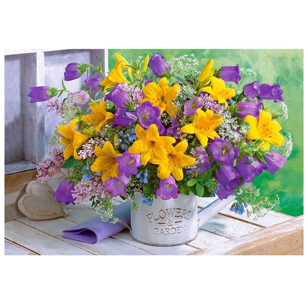 Букет от лилии и камбани, пъзел 1000 части