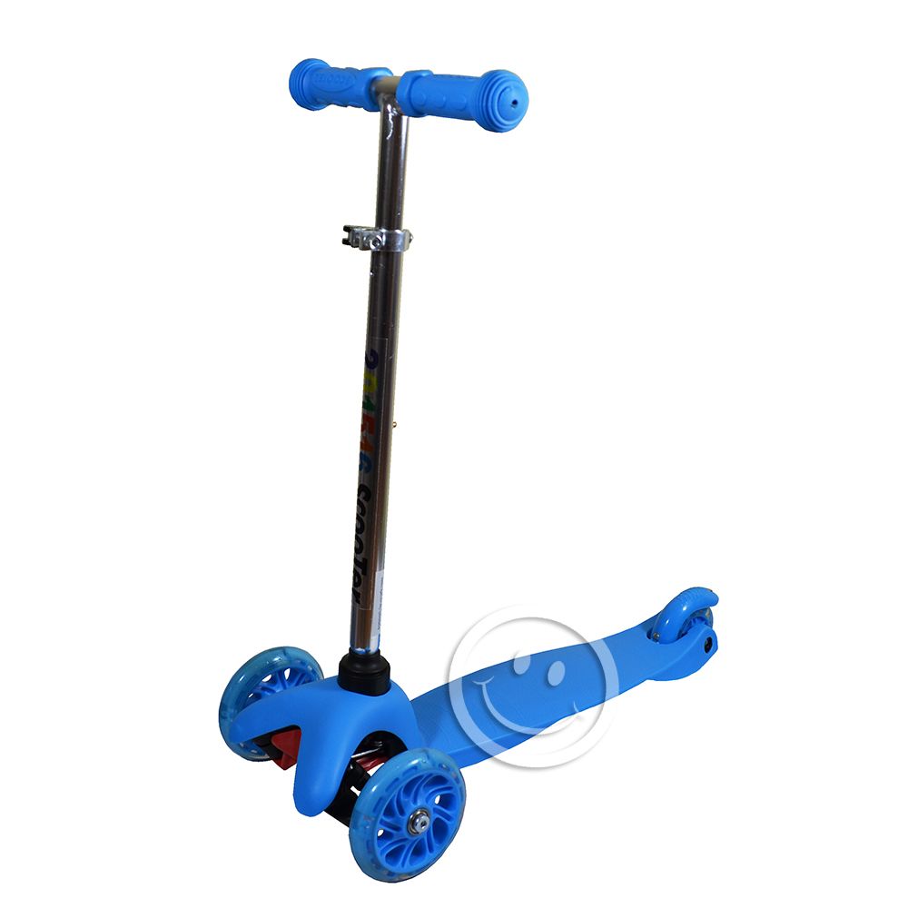 ScooTer, Тротинетка със светещи колела, синя