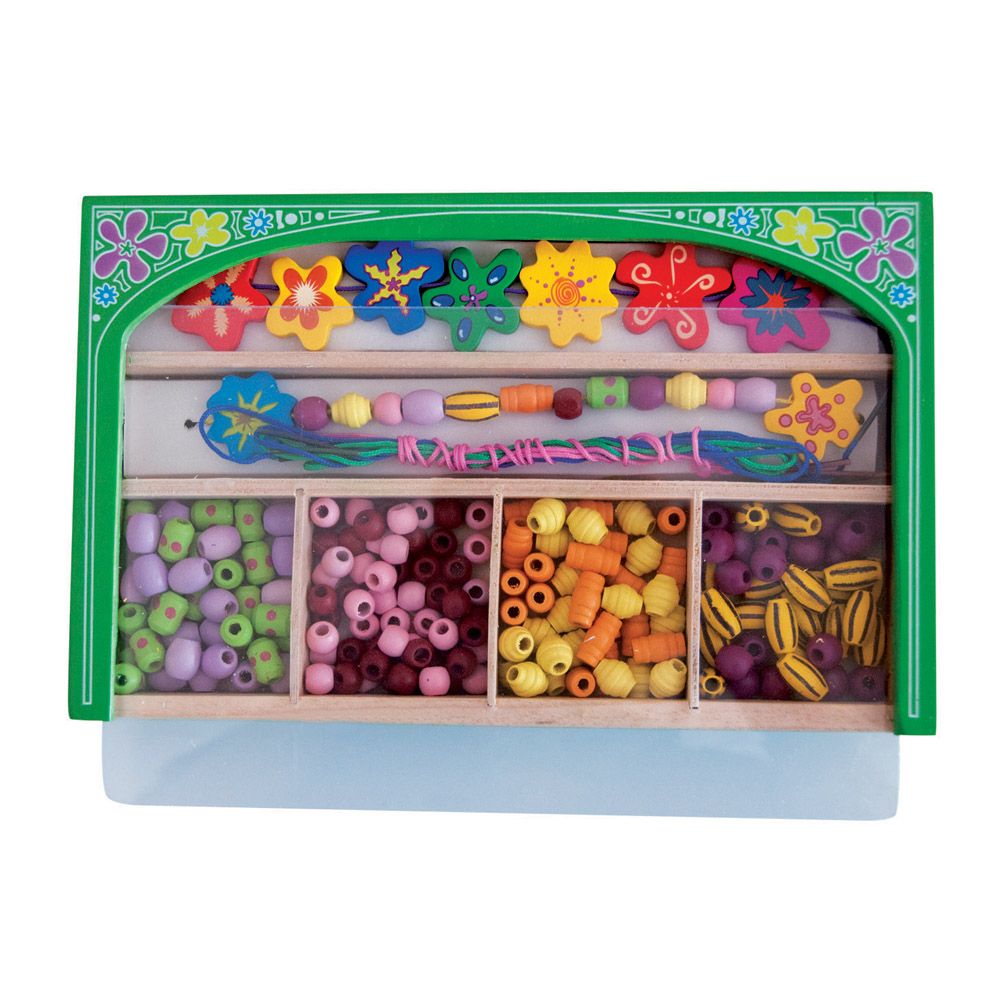 Мъниста в дървена кутия, Цветя