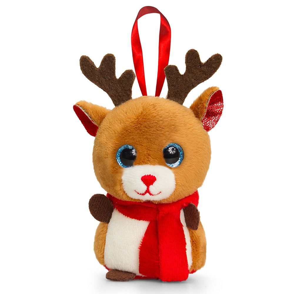 Мини мотсу, Плюшена играчка, Еленчето Рудолф, 10 см, Keel Toys