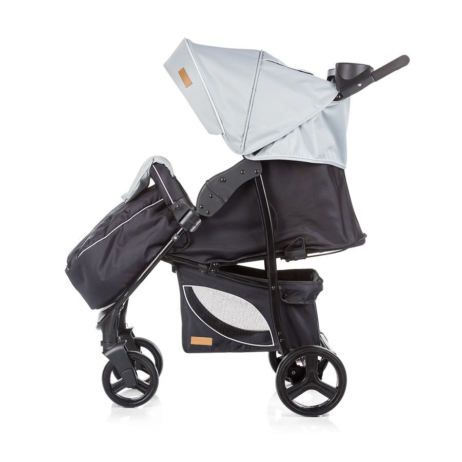 Детска количка със столче Пасо, сива,