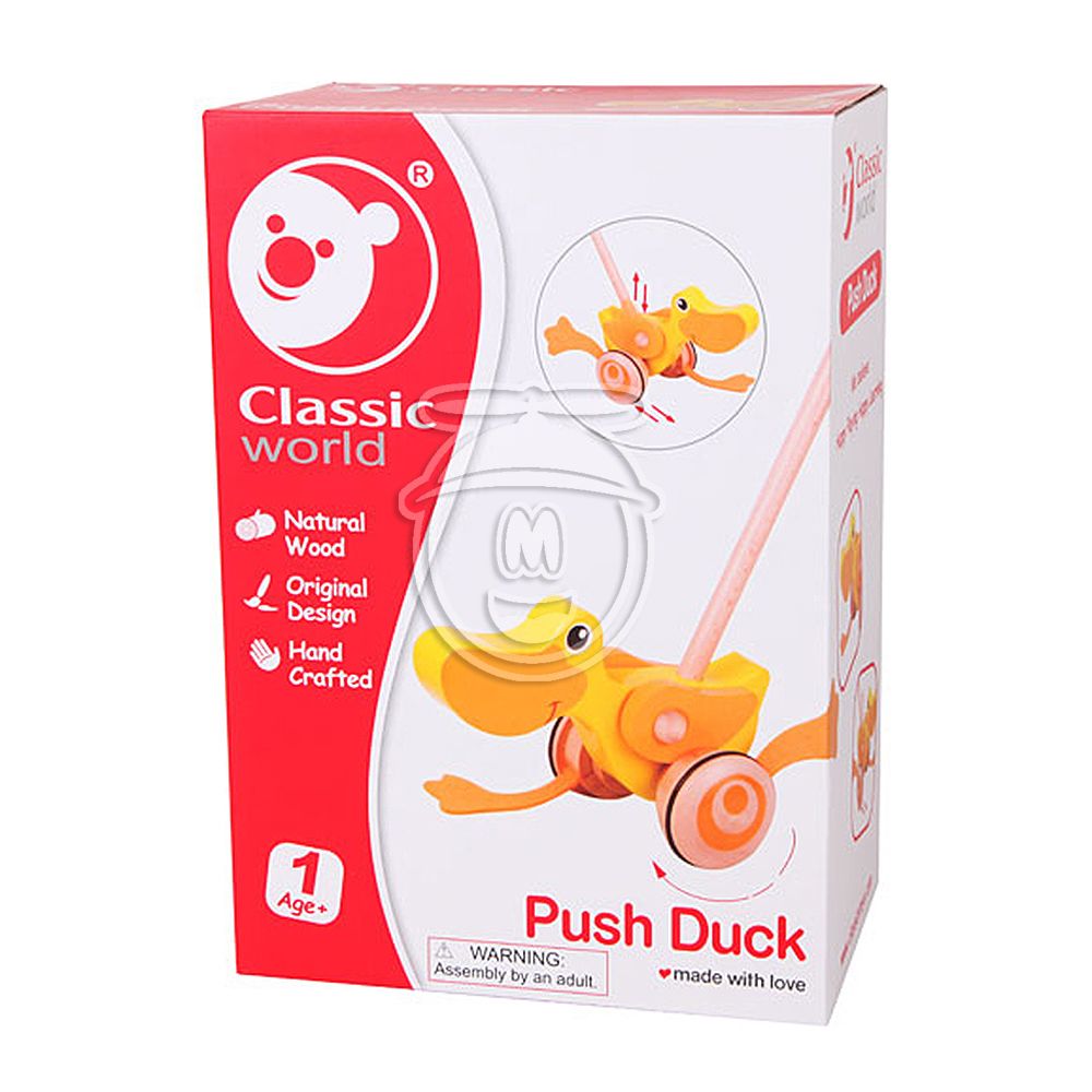 Дървена играчка за бутане, Пате