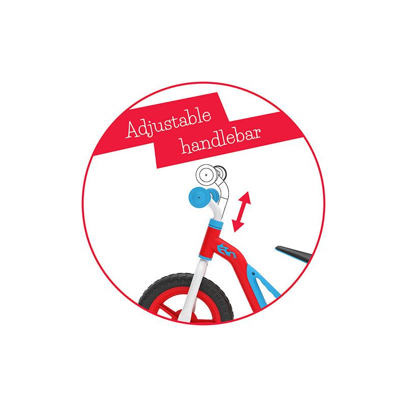 Колело за баланс, Charlie, 10 инча, червено