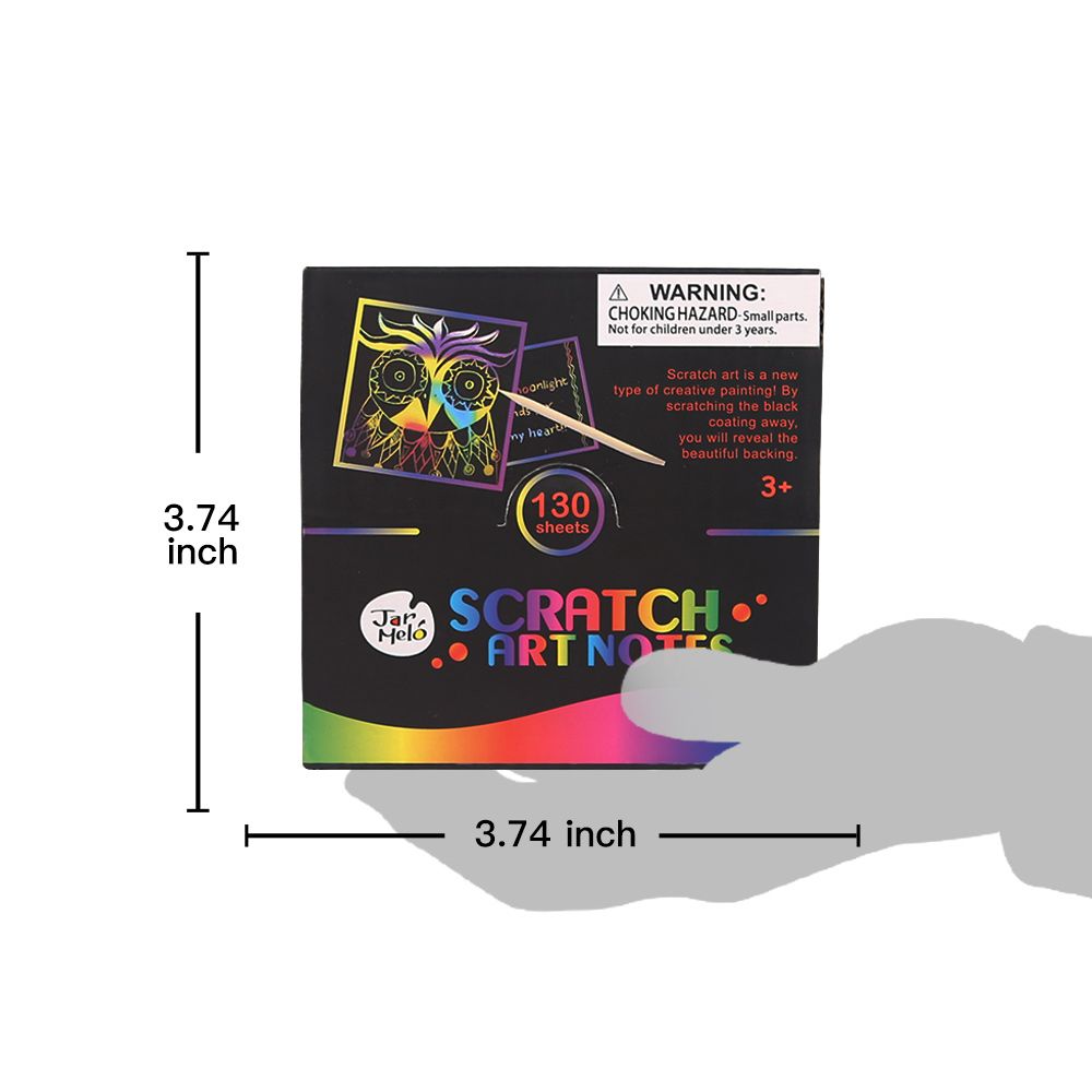 Творчески комплект, Цветни скреч картинки, 130 бр.